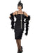 Flapper Dress Long Black Costume - Buy - The Costume Company