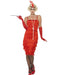 Flapper Dress Long Red Costume - The Costume Company