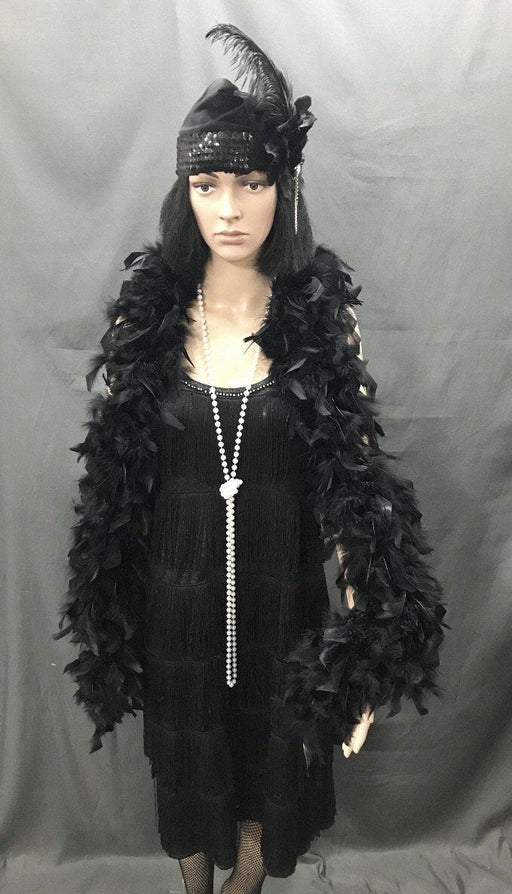 Flapper Dress Roaring 20's Black - Hire - The Costume Company | Fancy Dress Costumes Hire and Purchase Brisbane and Australia