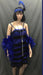 Flapper Dress Roaring 20's Blue and Black Shimmer - Hire - The Costume Company