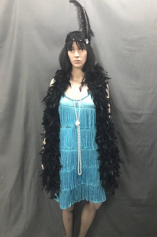 Flapper Dress Roaring 20's Blue - Hire - The Costume Company