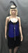 Flapper Dress Roaring 20's Blue Shimmer with Black Trim - Hire - The Costume Company