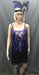 Flapper Dress Roaring 20's Purple with Black Trim - Hire - The Costume Company