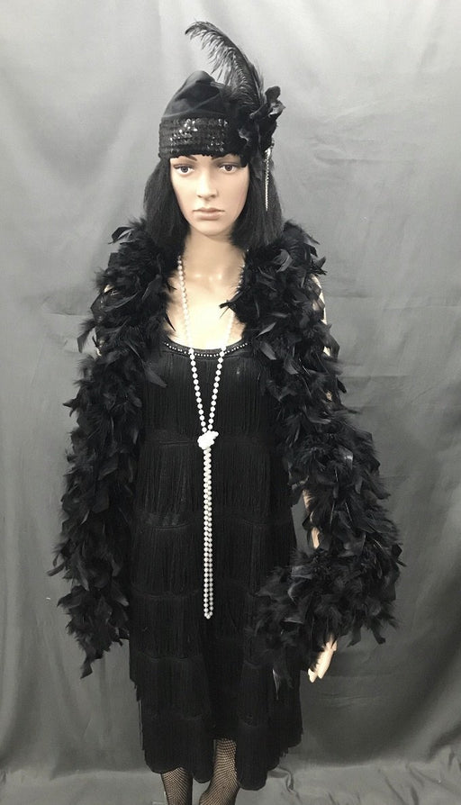 Flapper Dress Roaring 20's Black - Hire - The Costume Company | Fancy Dress Costumes Hire and Purchase Brisbane and Australia