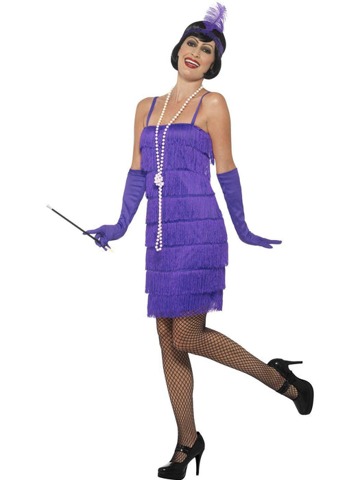 Flapper Dress Short Purple Costume - Buy Online Only - The Costume Company