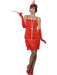 Flapper Dress Short Red Costume - The Costume Company