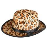 Gangster Leopard Print Fedora - The Costume Company | Fancy Dress Costumes Hire and Purchase Brisbane and Australia