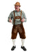 Genuine Premium Leather Oktoberfest Lederhosen With Pockets, And Shirt - The Costume Company