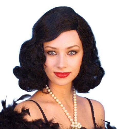 Glamour Movie Star Black Wig -  Buy Online - The Costume Company | Australian & Family Owned 