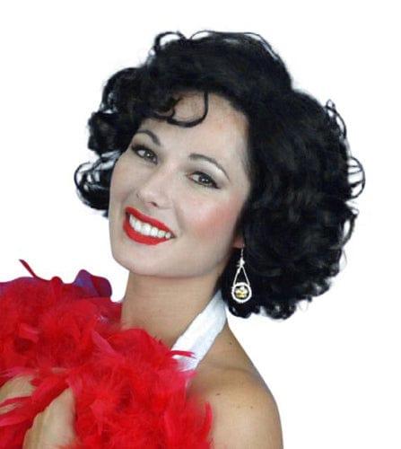Glamour Silver Screen Star Black Wig - Buy Online - The Costume Company | Australian & Family Owned 