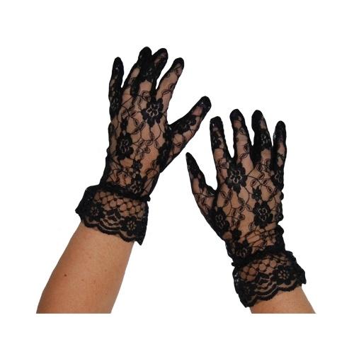 Gloves Black Lace - The Costume Company | Fancy Dress Costumes Hire and Purchase Brisbane and Australia