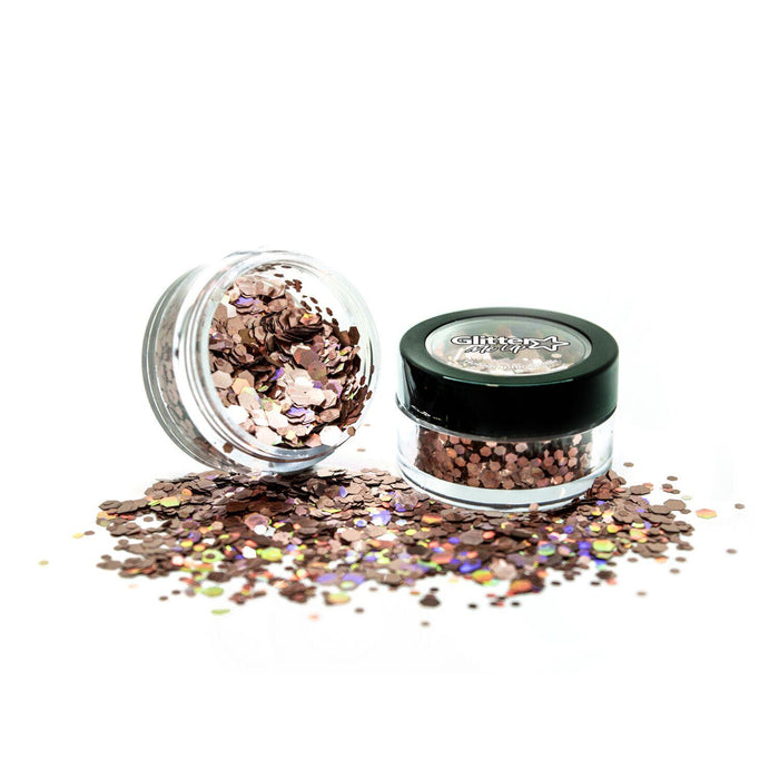 Golden Girl Holographic Chunky Glitter Pot - The Costume Company