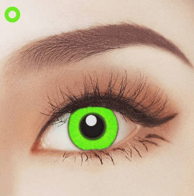 Green 1YR Contact Lenses - The Costume Company