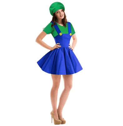 Green Plumber Girl Costume 