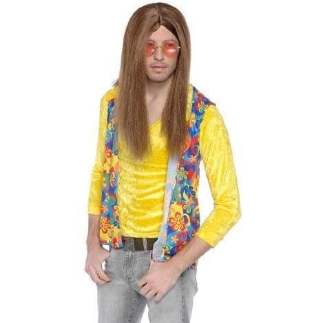 Hippie Brown 60s Style Wig