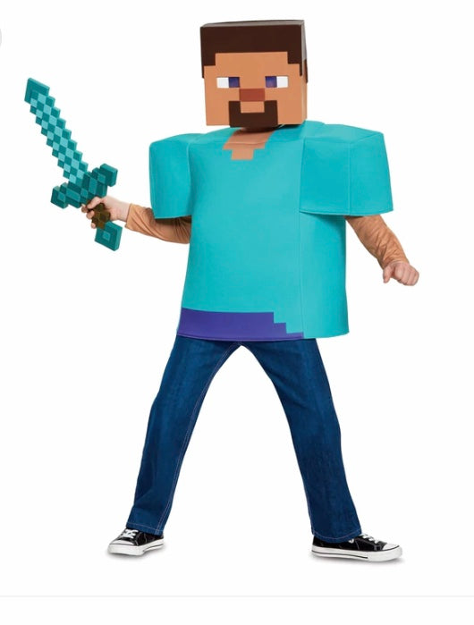 Minecraft Steve Classic Costume Child - Buy Online Only