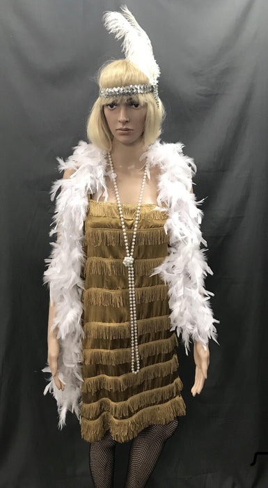 Flapper Dress Roaring 20's Gold - Hire