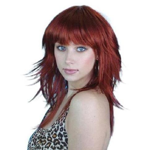 Layered Auburn (red) 80s Wig - The Costume Company