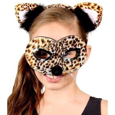 Leopard - Headband and Mask Set - The Costume Company | Fancy Dress Costumes Hire and Purchase Brisbane and Australia