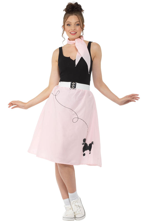 Light Pink Poodle Skirt and Necktie | Buy Online - The Costume Company | Australian & Family Owned 