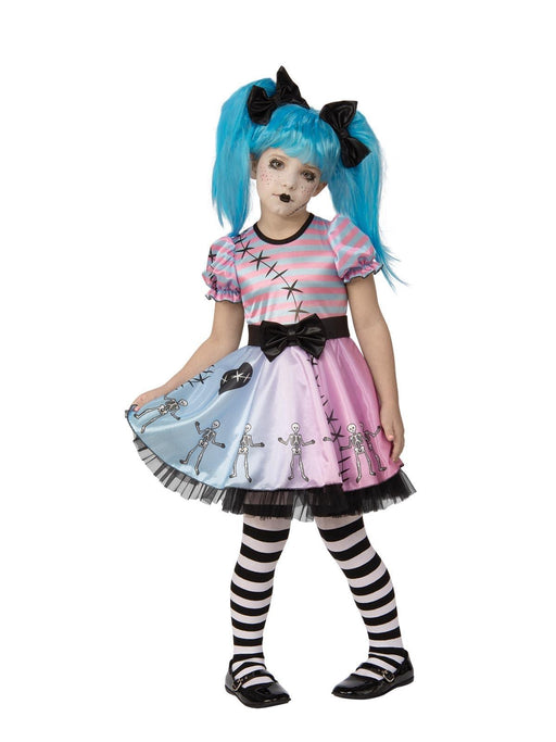 Little Blue Skelly Girl Child Costume - The Costume Company