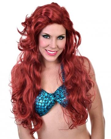 Long Auburn (Red) Mermaid Wig | Buy Online - The Costume Company | Australian & Family Owned 