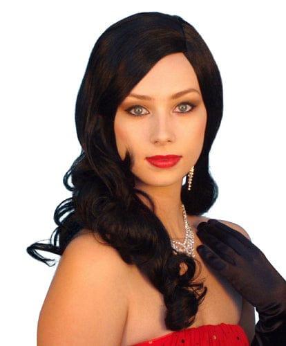 Long Black 1940s Glamour Wig - Buy Online - The Costume Company | Australian & Family Owned