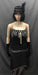 1920s Dress - Long Black Gem and Sequin Flapper - Hire - The Costume Company | Fancy Dress Costumes Hire and Purchase Brisbane and Australia