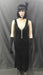 1920s Dress - Long V Neck Black Flapper - Hire - The Costume Company | Fancy Dress Costumes Hire and Purchase Brisbane and Australia