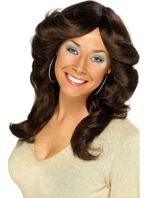 70's Flick Brown Wig | Buy Online - The Costume Company | Australian & Family Owned 