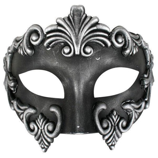 Lorenzo Silver Eye Mask | Buy Online - The Costume Company | Australian & Family Owned 