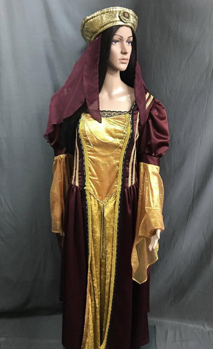 Belle-Inspired Gold Dress Steampunk Costume — Silver Leaf Costumes |  Handmade Designer Costumes