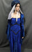 Medieval Royal Blue Dress with Blue Velvet Sleeves - Hire - The Costume Company | Fancy Dress Costumes Hire and Purchase Brisbane and Australia