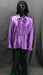 60-70s Mens Disco Costume - Purple Ruffle Shirt with Black Flares - Hire - The Costume Company | Fancy Dress Costumes Hire and Purchase Brisbane and Australia