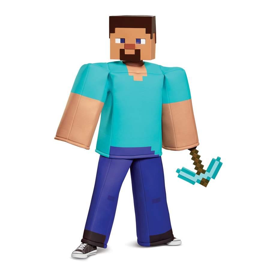 Minecraft Steve Prestige Costume Child — The Costume Company