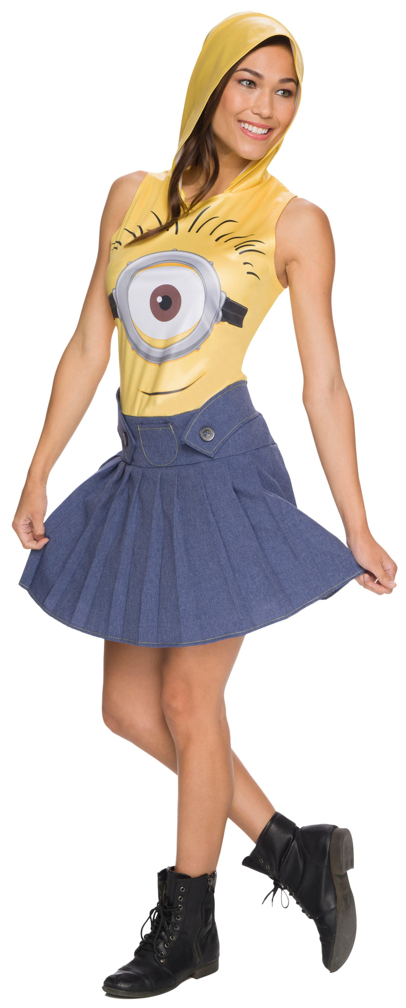 Minion Face Dress Adult Costume 
