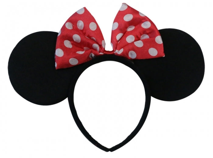 Mouse Ears with Bow on Headband