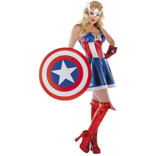 Miss Captain America Costume - Hire - The Costume Company | Fancy Dress Costumes Hire and Purchase Brisbane and Australia
