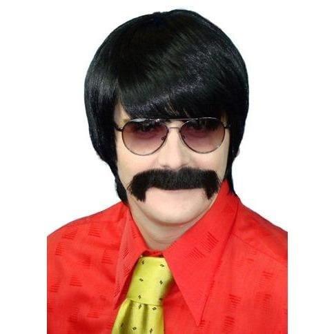 Mod Black 70s Style Wig - The Costume Company