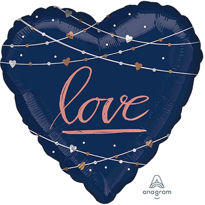 Jumbo HX Heart Navy Wedding love P32 | Buy Online - The Costume Company | Australian & Family Owned