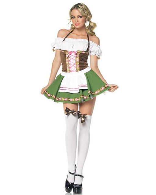 Oktoberfest Dirndl Green German Girl Costume - Hire - The Costume Company | Fancy Dress Costumes Hire and Purchase Brisbane and Australia