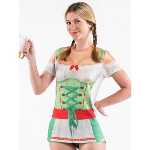 Women's Oktoberfest T-shirt - Plus Size Available - Faux Dirndl