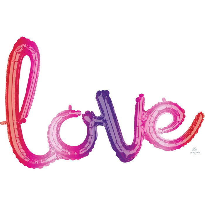 CI: Phrase Script Ombre love G40 | Buy Online - The Costume Company | Australian & Family Owned