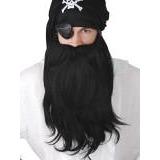 Pirate Beard and Moustache Black Jumbo Set - The Costume Company | Fancy Dress Costumes Hire and Purchase Brisbane and Australia