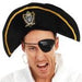 Pirate Hat wit Skull and Bones Emblem - The Costume Company | Fancy Dress Costumes Hire and Purchase Brisbane and Australia