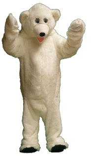 Womens Bunny Costume Polar Bear Outfit Sexy Furries Animal White