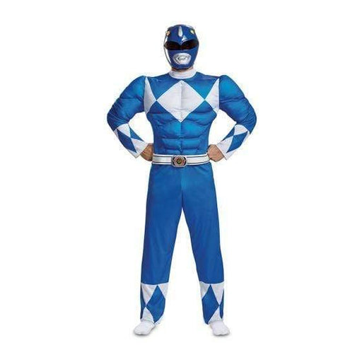 Power Ranger Blue Deluxe Costume - Buy Online only - The Costume Company