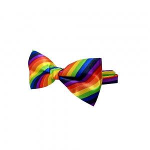 Rainbow Bow Tie - Mardi Gras Costume- Festivals and Parties