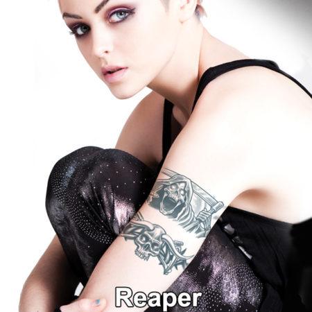 Reaper Body Bands Temporary Tattoo - The Costume Company