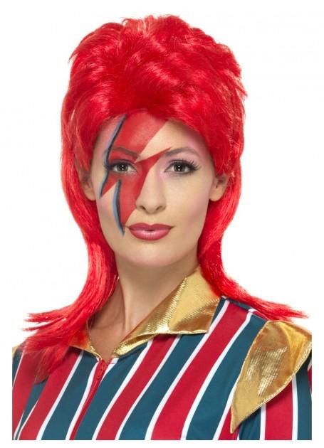 Red Mullet Ziggy Pop Star Style Wig - Buy Online - The Costume Company | Australian & Family Owned 